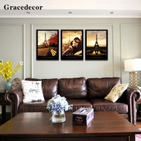 Modern Wall Art Decorative Landscape Art Painting Paris for Home Decor