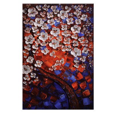 Heavy Textured Pallet Knife 100% handmade flower oil painting on canvas